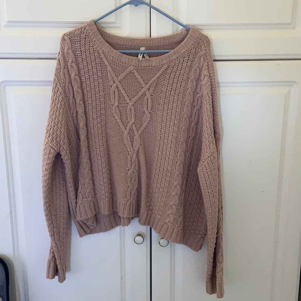 Miss Junior’s Rose Pink Knit Sweater